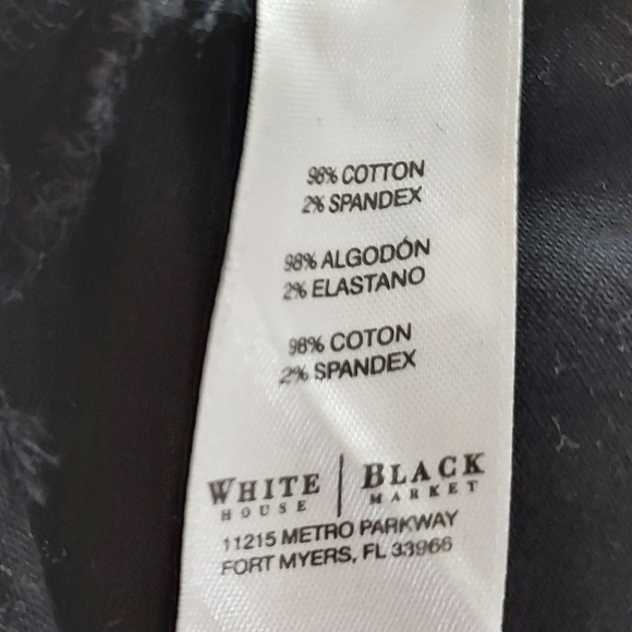 WHBM Black Cargo Shorts Size 4 - Picture 9 of 9